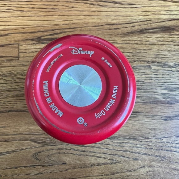 Disney Mickey Mouse Red and White Aluminum Water Bottle 11.5 oz 340 ml Twist Top - Picture 6 of 8